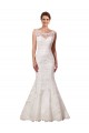 Chapel Train Long Ivory Sleeveless Mermaid Sexy Wedding Dress Leeds