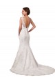 Chapel Train Long Ivory Sleeveless Mermaid Sexy Wedding Dress Leeds