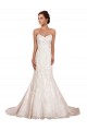 Chapel Train Ivory Sleeveless Mermaid Sexy Wedding Dress Leeds