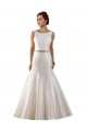 Chapel Train Ivory Sleeveless Mermaid V-Back Modern Wedding Dress Leeds