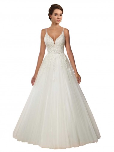 Chapel Train Ivory Sleeveless Ball Gown Boho Wedding Dress Leeds