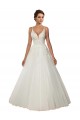 Chapel Train Ivory Sleeveless Ball Gown Boho Wedding Dress Leeds