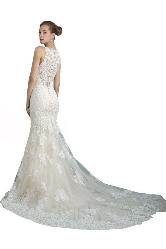 Chapel Train Ivory Sleeveless Mermaid Beach Wedding Dresses Leeds