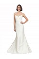 Chapel Train Ivory Sleeveless Trumpet Wedding Dress Leeds