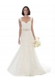 Chapel Train White Sleeveless Mermaid Beach Wedding Dress Leeds