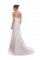 Sweep Train Ivory & Pink Sleeveless Mermaid Beach Wedding Dress Leeds
