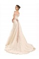 Chapel Train Ivory Sleeveless A-Line Beach Wedding Dress Leeds
