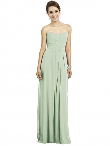 Long Sage Sleeveless A-Line Bridesmaid Dress Leeds