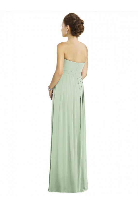 Long Sage Sleeveless A-Line Bridesmaid Dress Leeds