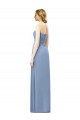 Long Dusty Blue Sleeveless A-Line Formal Dresses / Bridesmaid Dresses Leeds
