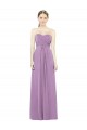 Long Dark Lavender Sleeveless A-Line Bridesmaid Dress Leeds