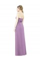 Long Dark Lavender Sleeveless A-Line Bridesmaid Dress Leeds