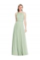 Long Sage Sleeveless A-Line Bridesmaid Dress / Evening Dress Leeds