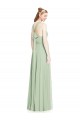 Long Sage Sleeveless A-Line Bridesmaid Dress / Evening Dress Leeds