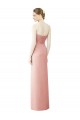 Long Bliss Pink Sleeveless A-Line High Low Bridesmaid Dress Leeds