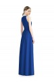 Long Silver Sleeveless A-Line Chiffon Bridesmaid Dress / Evening Dress Leeds