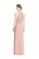 Long Bliss Pink Sleeveless Mermaid Bridesmaid Dress Leeds