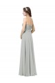 Long Silver Sleeveless A-Line Bridesmaid Dresses Leeds