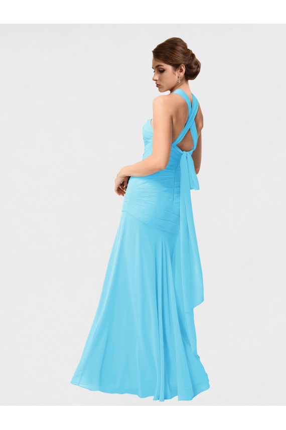 Long Black Sleeveless Mermaid Bridesmaid Dress / Evening Dress Leeds