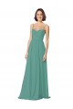 Long Icelandic Silver Sleeveless A-Line Bridesmaid Dress Leeds