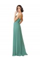 Long Icelandic Silver Sleeveless A-Line Bridesmaid Dress Leeds