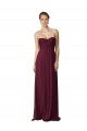 Long Grape Sleeveless A-Line Soft Chiffon Bridesmaid Dress / Formal Dress Leeds