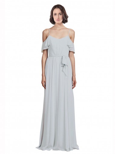 Long Frost Sleeveless A-Line Formal Dress / Bridesmaid Dress Leeds