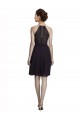 Knee Length Grape Sleeveless A-Line Bridesmaid Dress Leeds