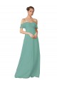 Long Seaside Flutter Sleeves A-Line Bridesmaid Dress Leeds