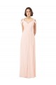 Long Pink Sleeveless A-Line Keyhole Back Bridesmaid Dress / Evening Dress Leeds