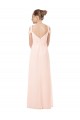 Long Pink Sleeveless A-Line Keyhole Back Bridesmaid Dress / Evening Dress Leeds