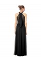 Long Hunter Sleeveless A-Line Keyhole Back Bridesmaid Dress Leeds