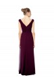 Long Royal Blue Sleeveless A-Line V-Back Bridesmaid Dresses Leeds
