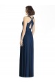 Long Floor Length Dark Navy Sleeveless A-Line Bridesmaid Dress Leeds