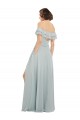 Long Sea Glass Sleeveless A-Line Keyhole Back Bridesmaid Dress Leeds