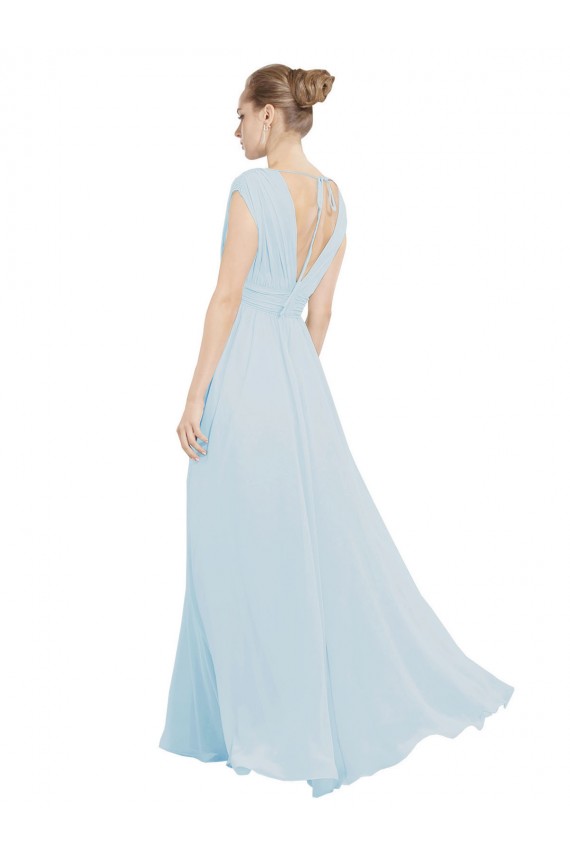 Long Sea Glass Sleeveless A-Line Bridesmaid Dress Leeds