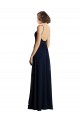 Long Dark Navy Sleeveless A-Line Bridesmaid Dress & Gowns Leeds
