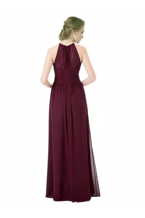 Long Black Sleeveless A-Line Formal Dress / Bridesmaid Dress Leeds