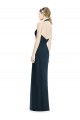 Long Dark Navy Sleeveless A-Line Open Back Formal Dress / Bridesmaid Dress Leeds