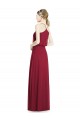 Long Burgundy Sleeveless A-Line Evening Gowns / Bridesmaid Dress Leeds