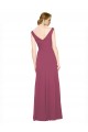 Long Mauve Taupe Sleeveless A-Line Bridesmaid Dress Leeds
