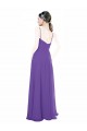 Long Purple Sleeveless A-Line Bridesmaid Dress Leeds