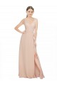 Long Pink Sleeveless A-Line Bridesmaid Dress / Evening Dress Leeds