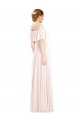 Long Pink Sleeveless A-Line Soft Chiffon Formal Bridesmaid Dress Leeds