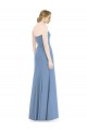 Long Dusty Blue Sleeveless Mermaid Bridesmaid Dress Leeds