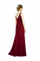 Long Burgundy Sleeveless A-Line Bridesmaid Dress / Evening Dress Leeds