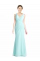 Long Waterfall Sleeveless Mermaid Bridesmaid Dress Leeds