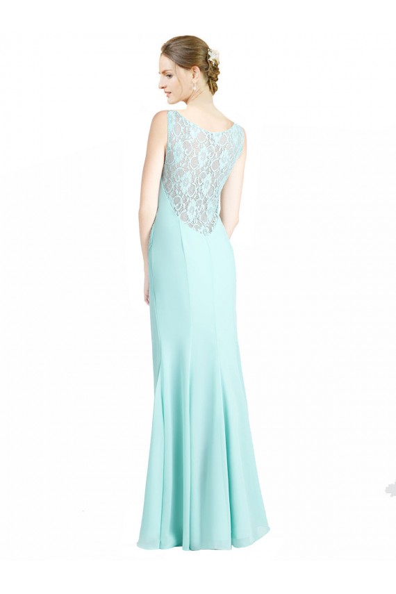 Long Waterfall Sleeveless Mermaid Bridesmaid Dress Leeds