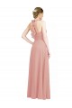 Long Bliss Pink Sleeveless A-Line Keyhole Back Bridesmaid Dress / Evening Dress Leeds