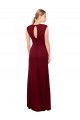 Long Burgundy Sleeveless Mermaid Keyhole Back Prom Dress / Bridesmaid Dress Leeds